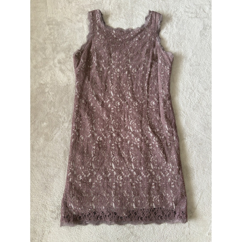 Adrianna Papell Lace Dress Sleeveless Party Cocktail‎ Dress Purple 14